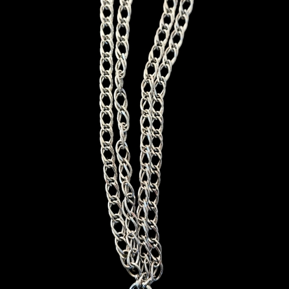 Fifth Avenue Collection Silver and AB Crystal Necklace - Picture 2 of 3